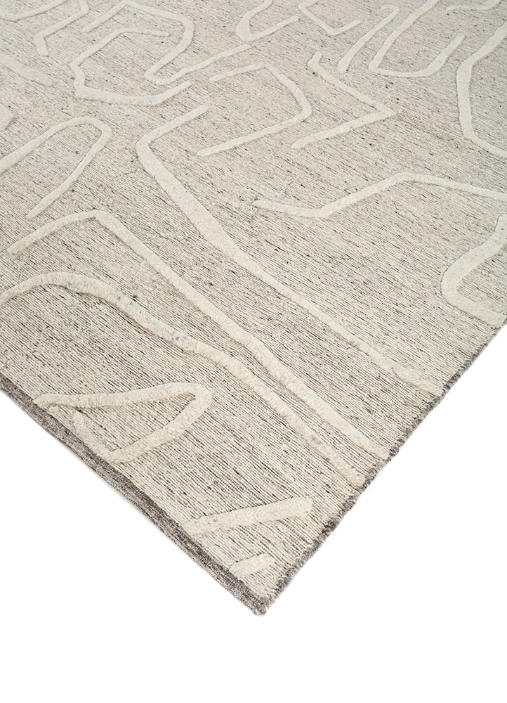 manifest blue wool hand knotted Rug - FloorShot