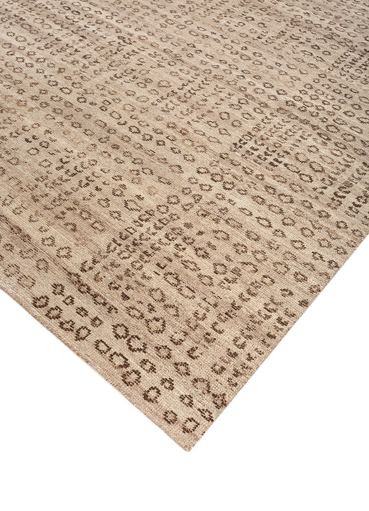 entropy gold wool hand knotted Rug - FloorShot