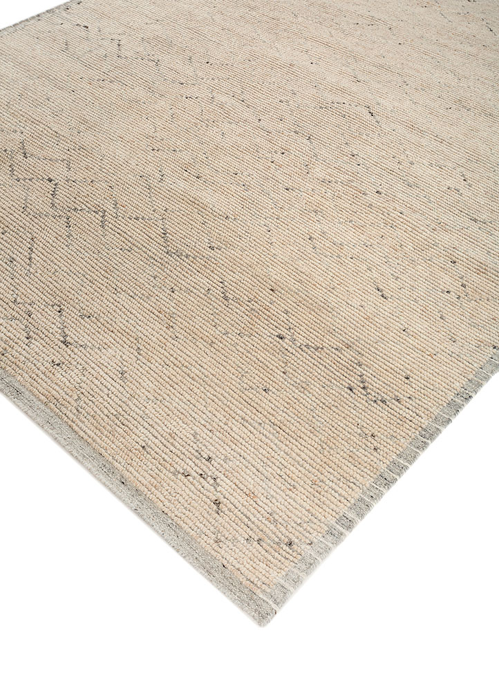 manifest beige and brown wool hand knotted Rug - FloorShot