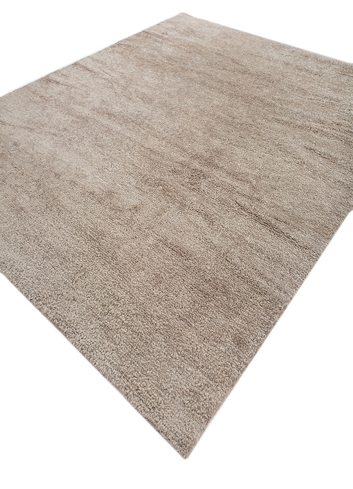 zuri blue wool hand knotted Rug - FloorShot