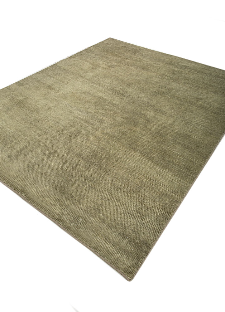 aprezo green wool hand knotted Rug - FloorShot