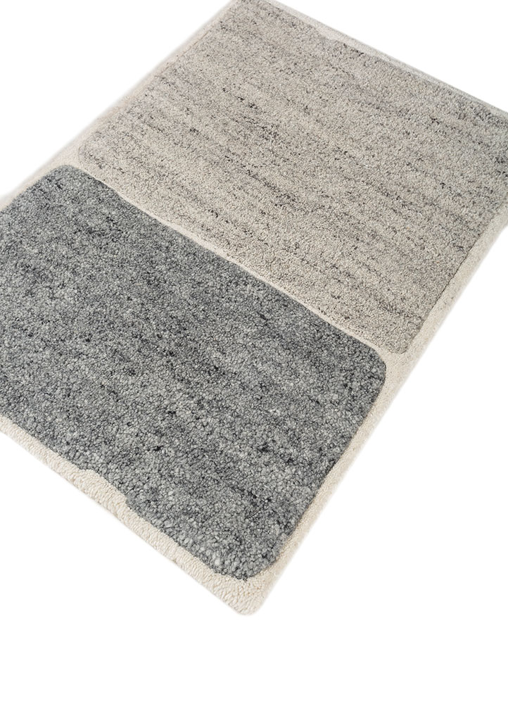 aprezo beige and brown wool hand knotted Rug - FloorShot