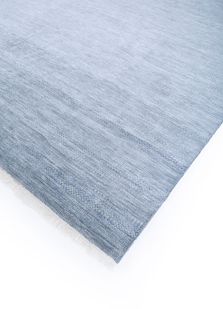 kairos grey and black wool and viscose hand knotted Rug - FloorShot