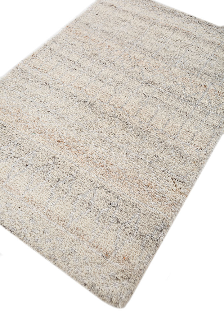 manifest ivory wool hand knotted Rug - FloorShot