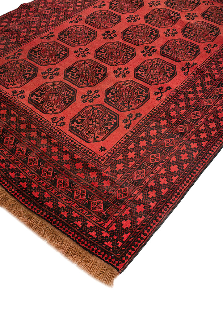 kiaan grey and black wool hand knotted Rug - FloorShot