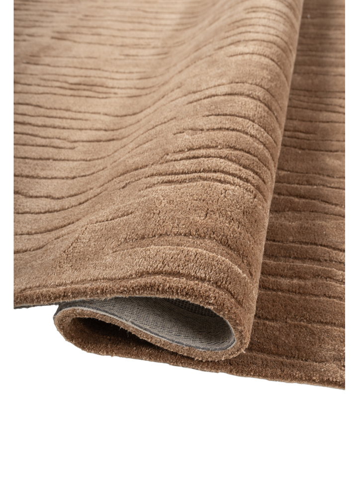 aprezo red and orange wool and viscose hand tufted Rug - FloorShot
