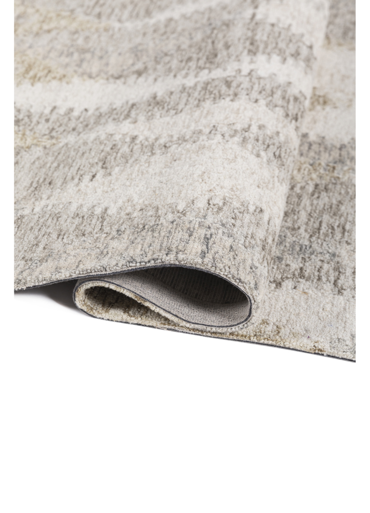 modo beige and brown wool hand tufted Rug - FloorShot