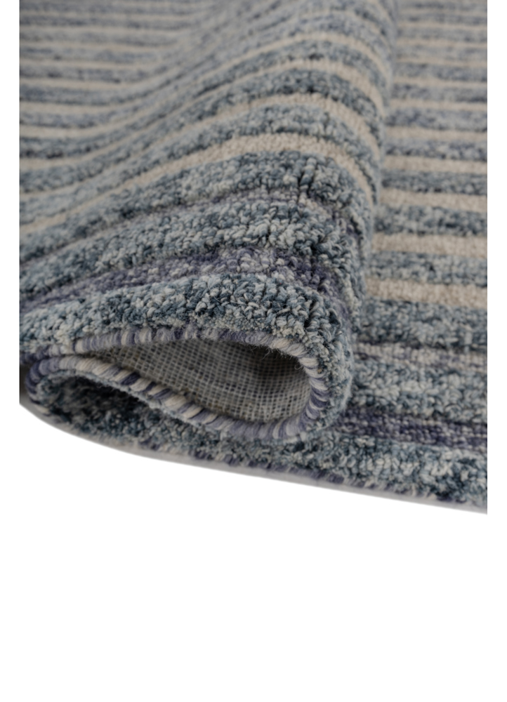 caliedo blue wool hand tufted Rug - FloorShot