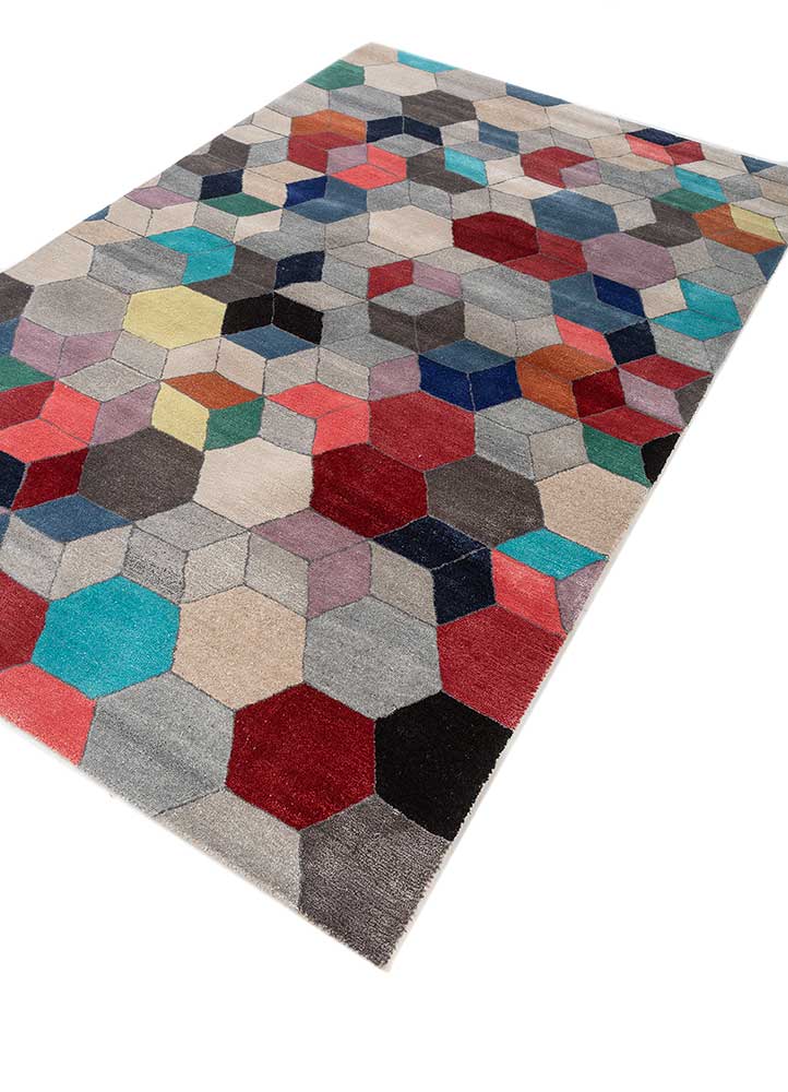 genesis ivory wool and viscose hand tufted Rug - FloorShot