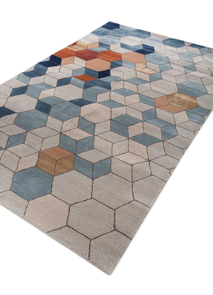 genesis ivory wool and viscose hand tufted Rug - FloorShot