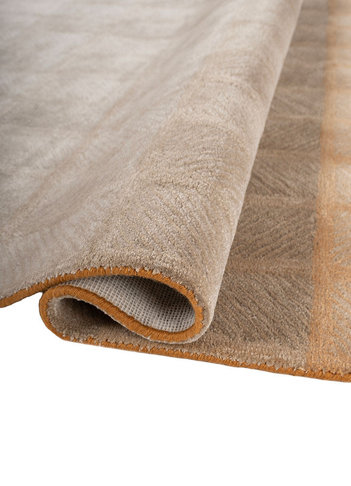 cera red and orange wool and viscose hand tufted Rug - FloorShot