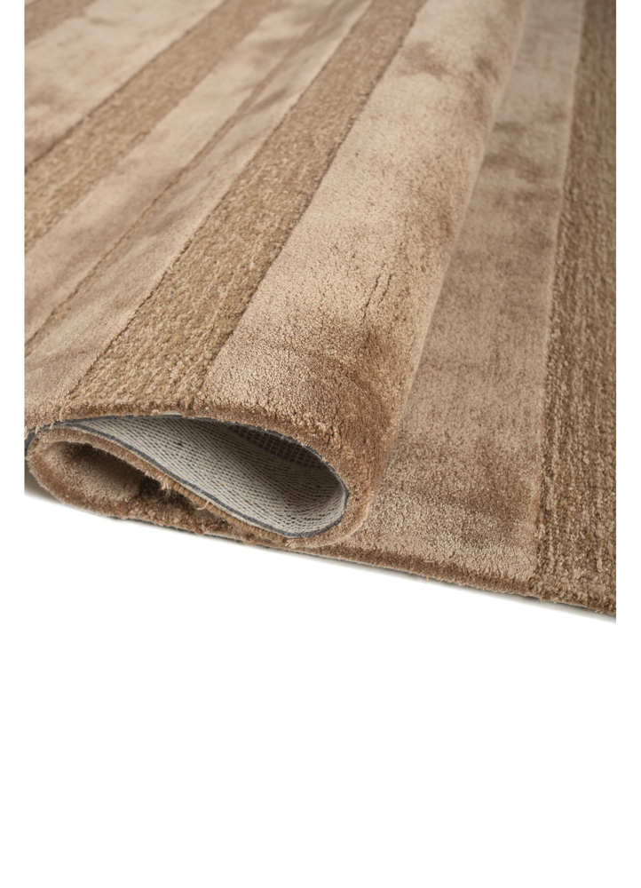 cera red and orange wool and viscose hand tufted Rug - FloorShot