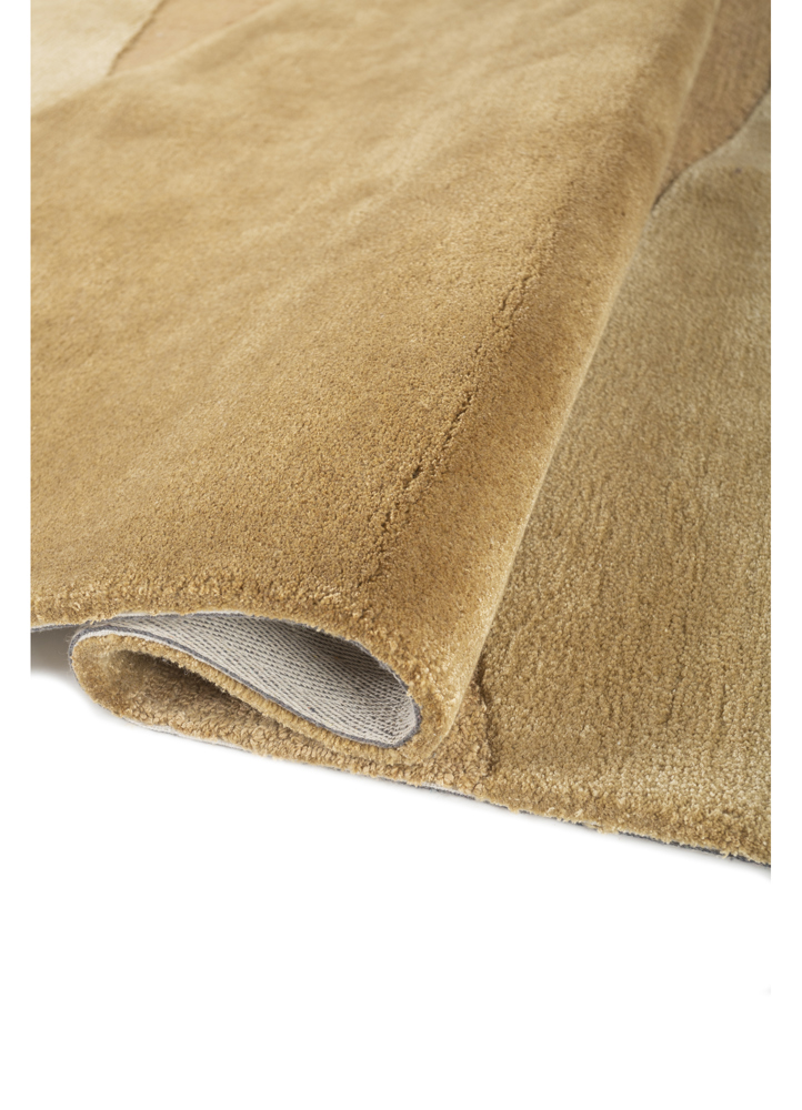 cera gold wool and viscose hand tufted Rug - FloorShot