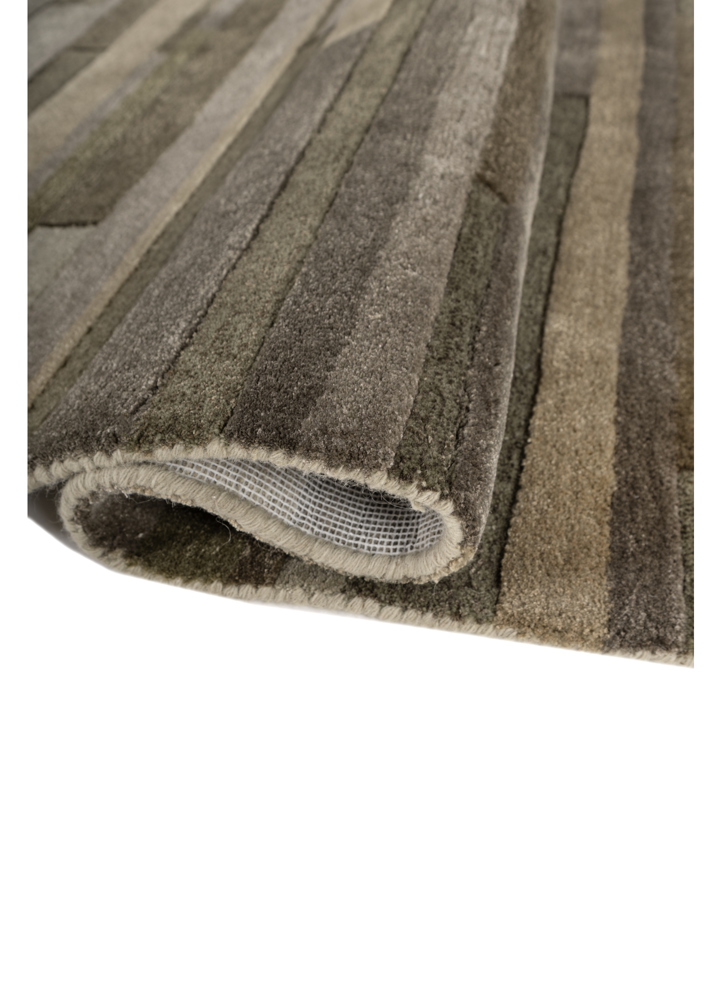 caliedo green wool and viscose hand tufted Rug - FloorShot