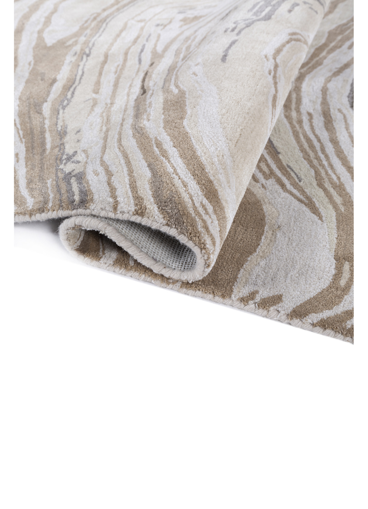 genesis ivory wool and viscose hand tufted Rug - FloorShot