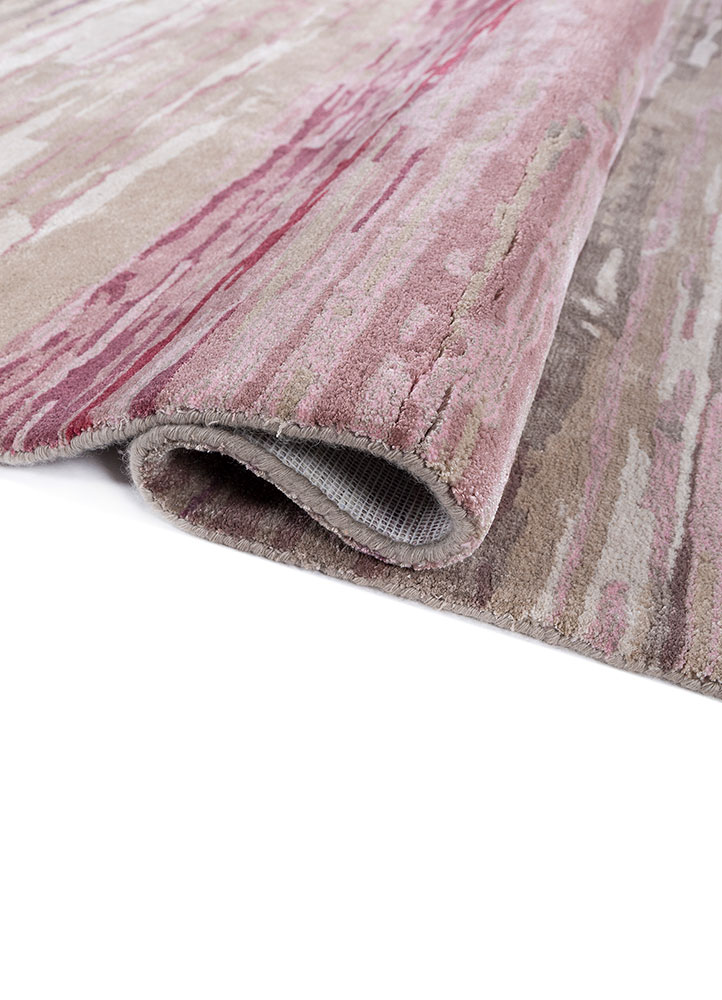 genesis beige and brown wool and viscose hand tufted Rug - FloorShot