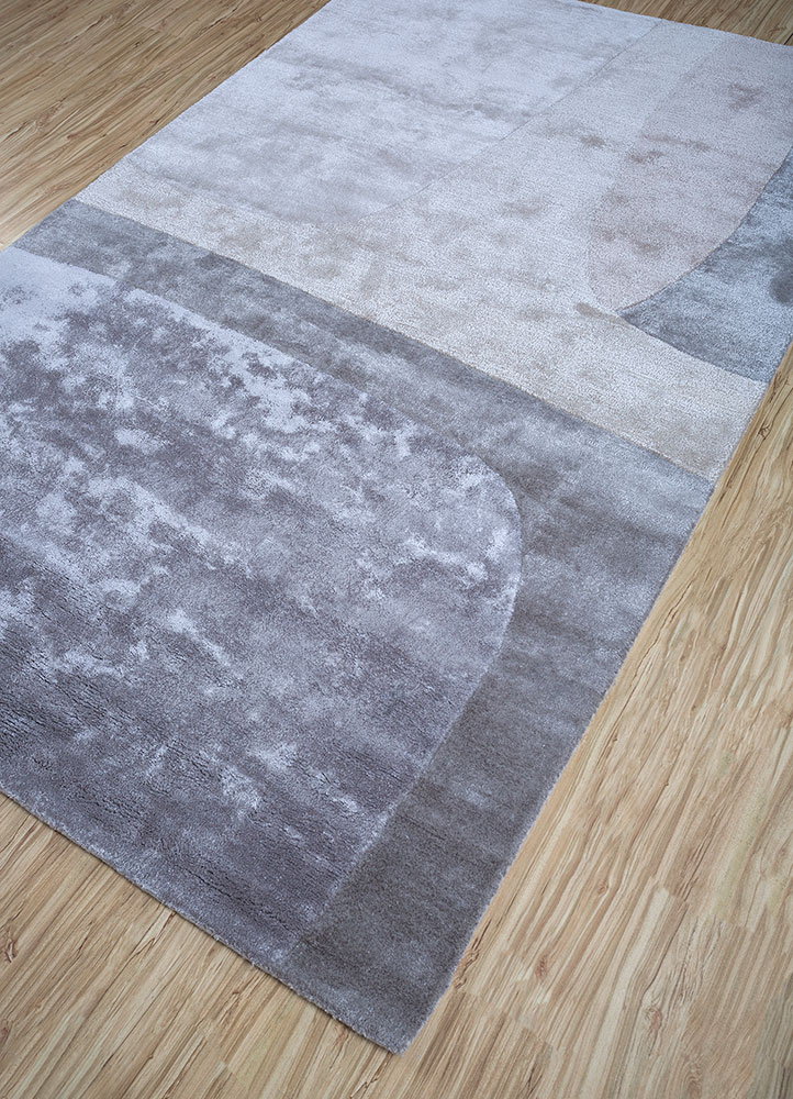 caliedo ivory wool and viscose hand tufted Rug - FloorShot