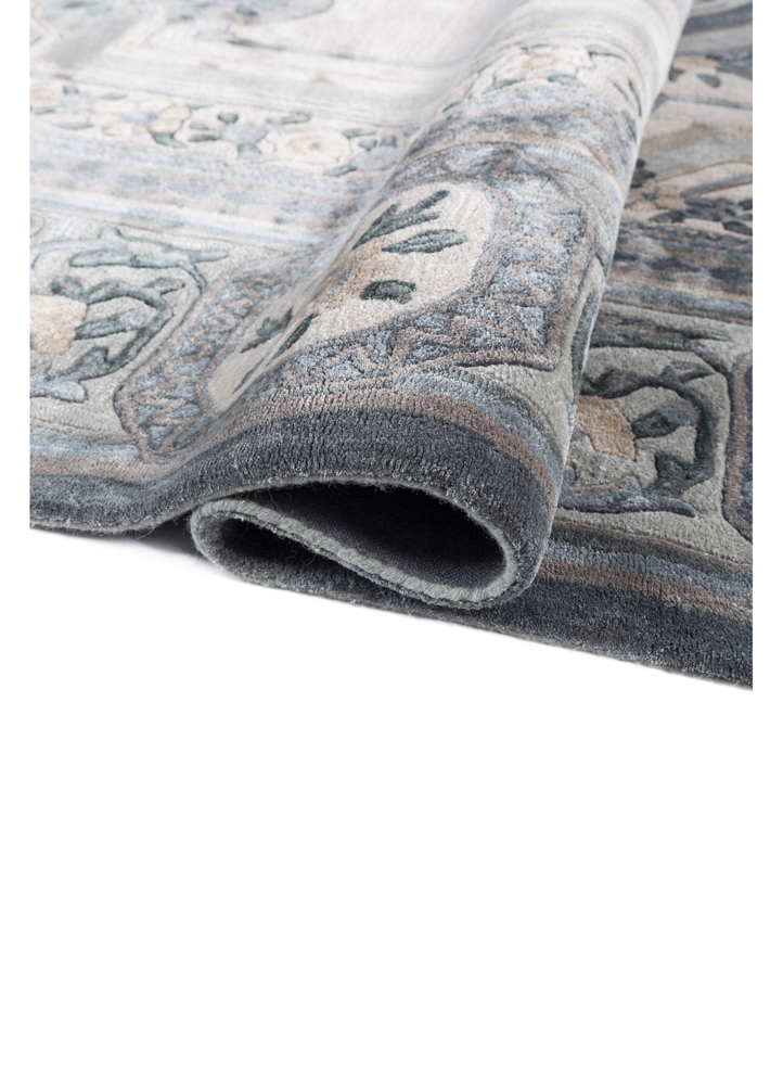 kora ivory wool and viscose hand tufted Rug - FloorShot