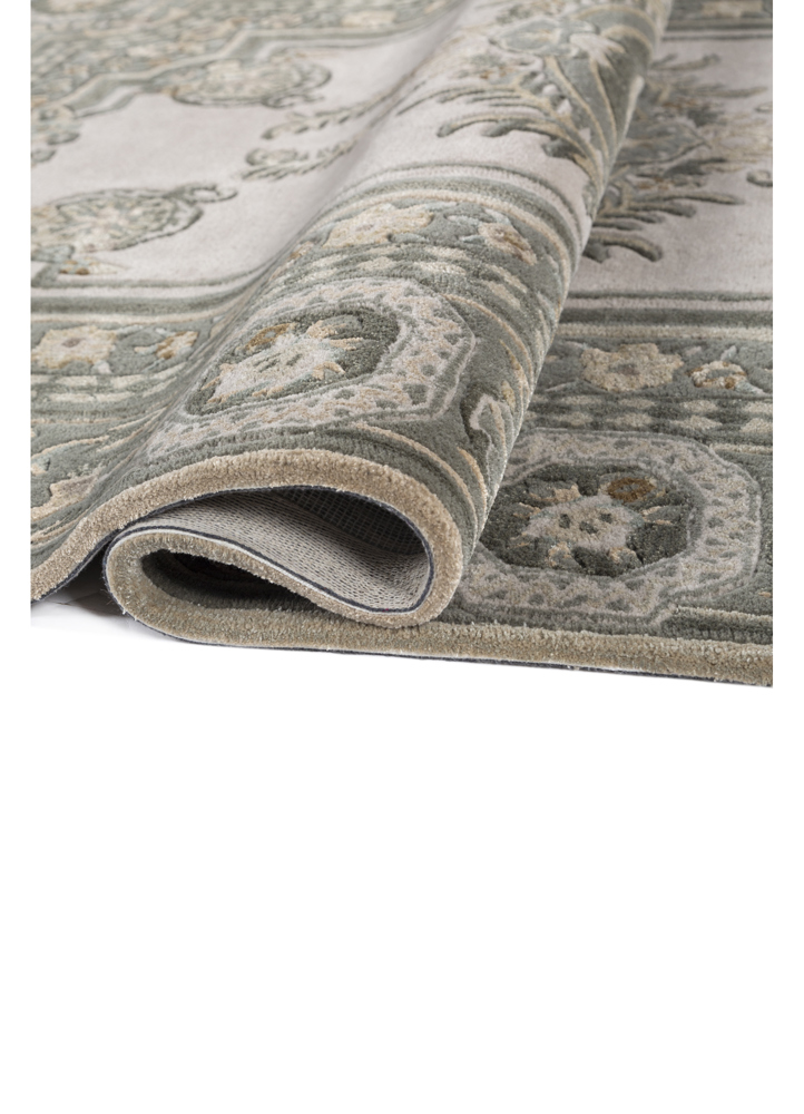 kora ivory wool and viscose hand tufted Rug - FloorShot