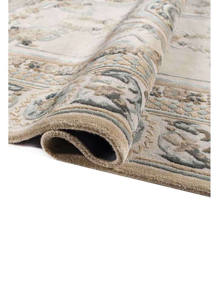 kora ivory wool and viscose hand tufted Rug - FloorShot