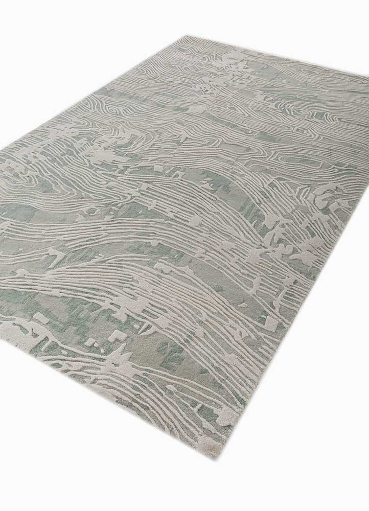 wild wanderlust blue wool hand tufted Rug - FloorShot