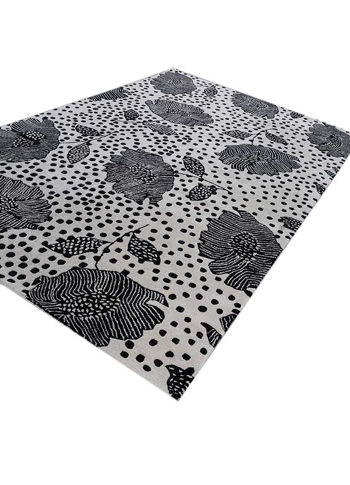 hacienda ivory wool and viscose hand tufted Rug - FloorShot