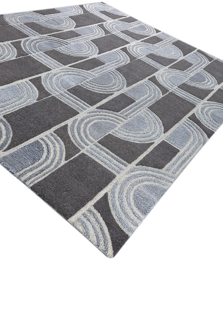 pathways ivory wool and viscose hand tufted Rug - FloorShot