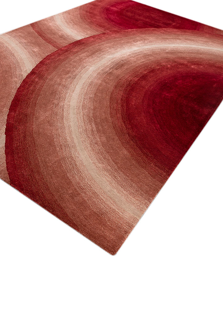 chroma red and orange wool and viscose hand tufted Rug - FloorShot