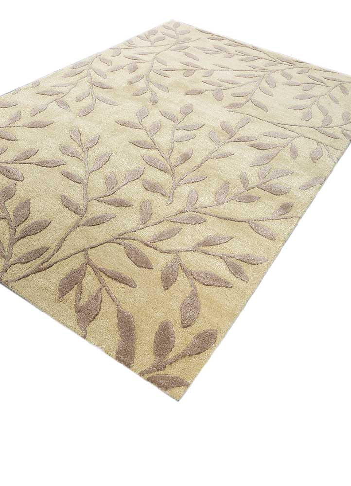 aurelia gold wool and viscose hand tufted Rug - FloorShot