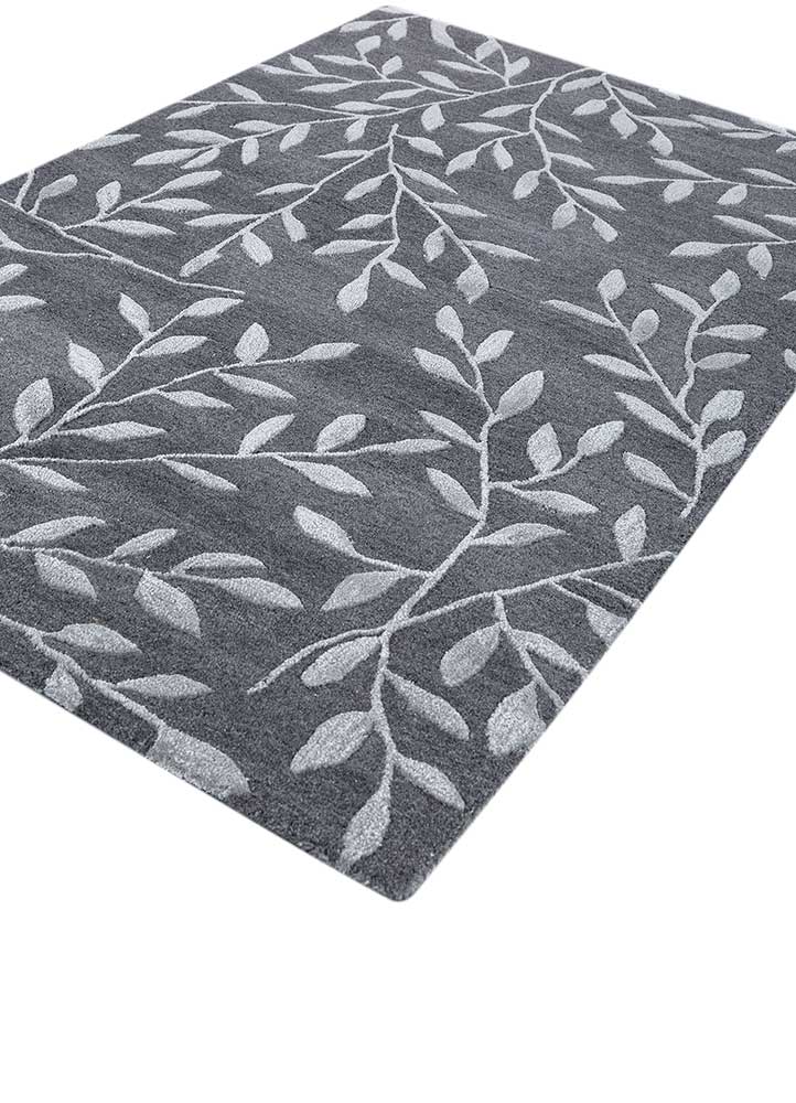 aurelia blue wool and viscose hand tufted Rug - FloorShot
