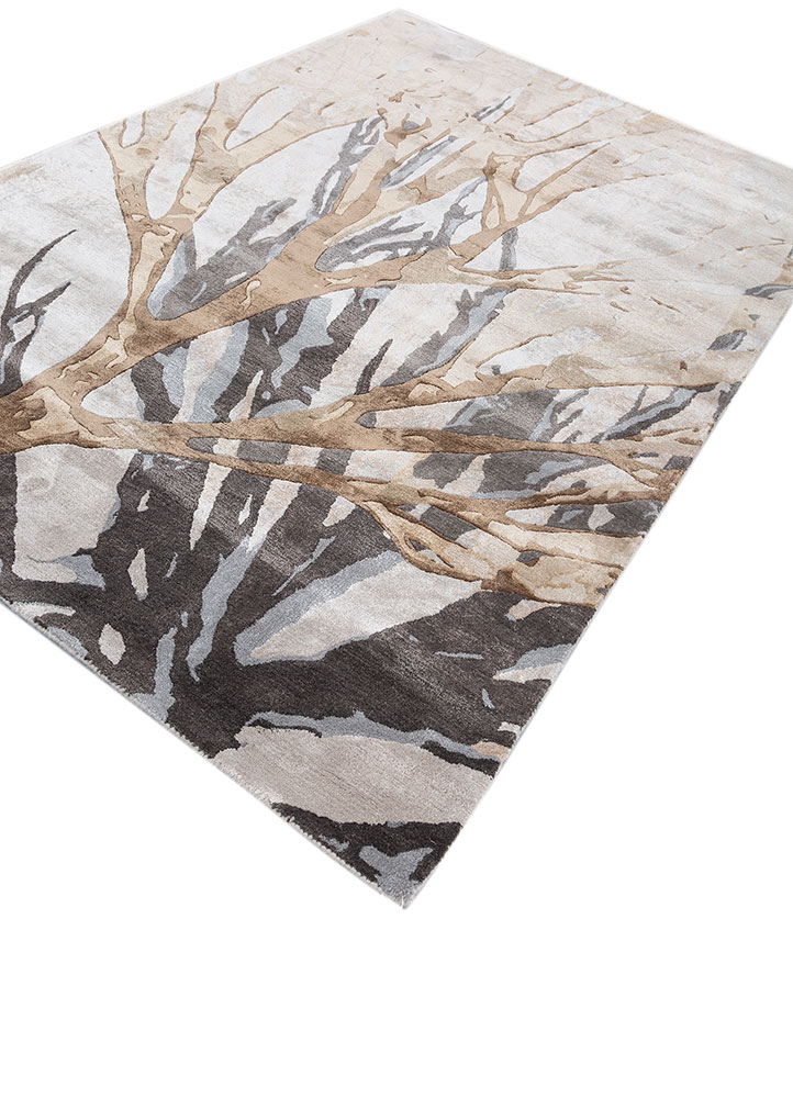 aurelia grey and black wool and viscose hand tufted Rug - FloorShot