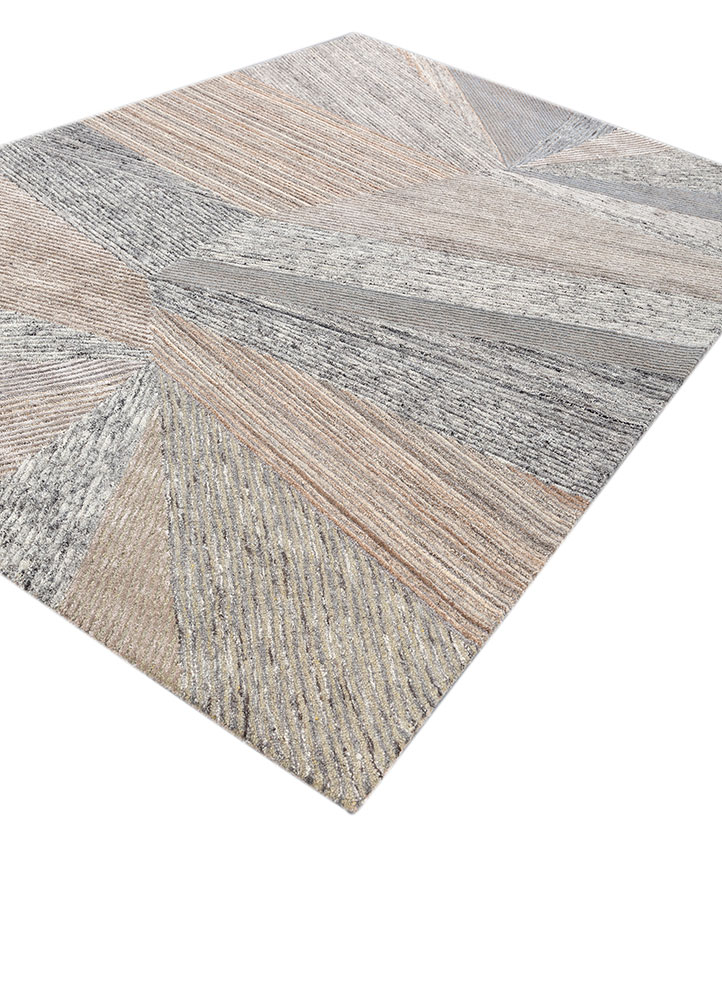 pathways beige and brown wool and viscose hand tufted Rug - FloorShot