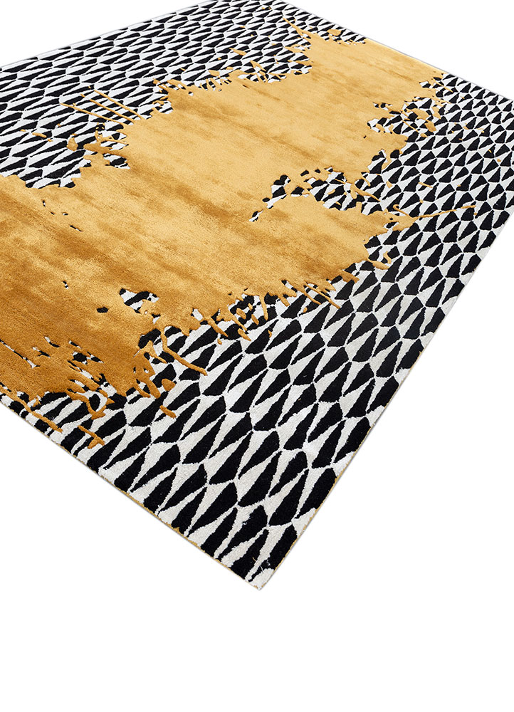 adrift gold wool and viscose hand tufted Rug - FloorShot