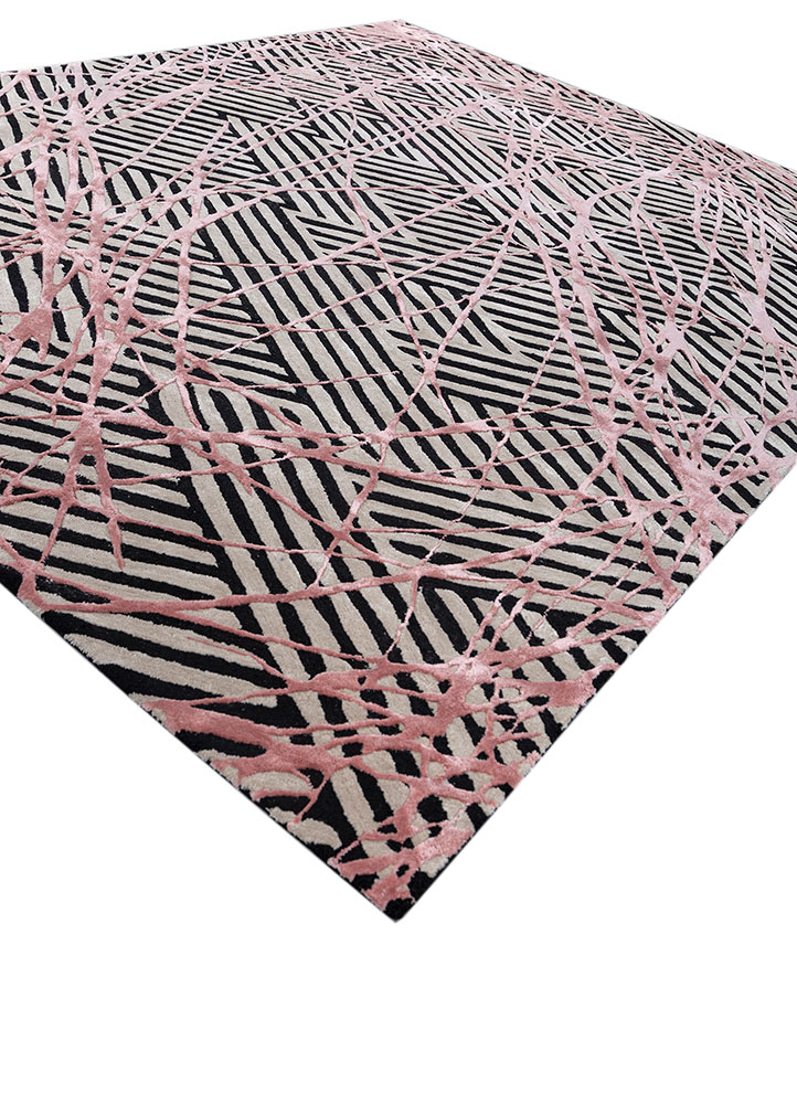 adrift grey and black wool and viscose hand tufted Rug - FloorShot