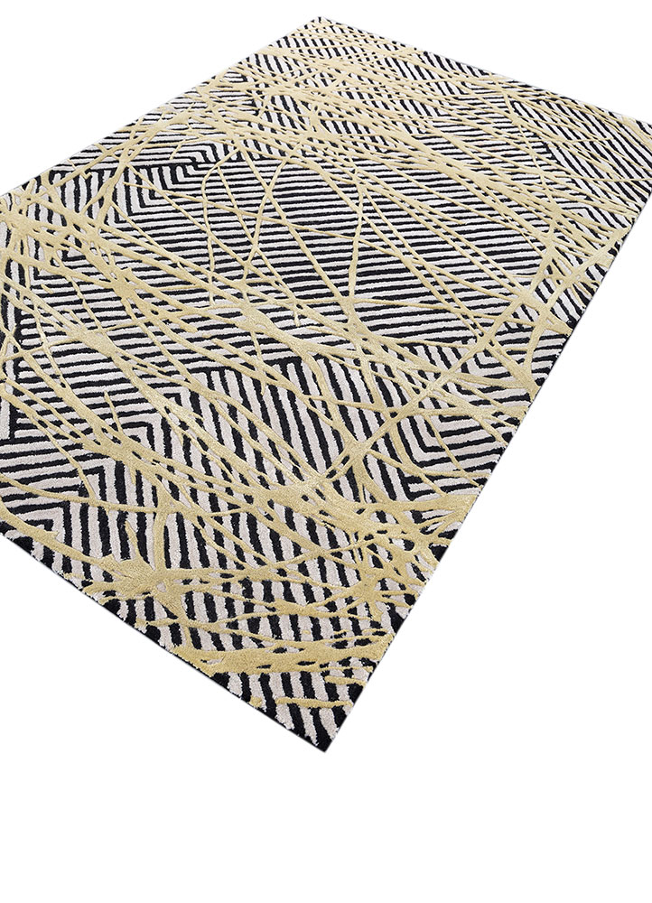 adrift grey and black wool and viscose hand tufted Rug - FloorShot