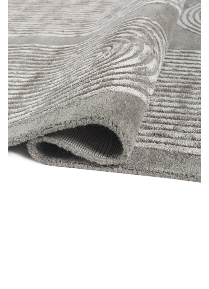 caliedo blue wool and viscose hand tufted Rug - FloorShot