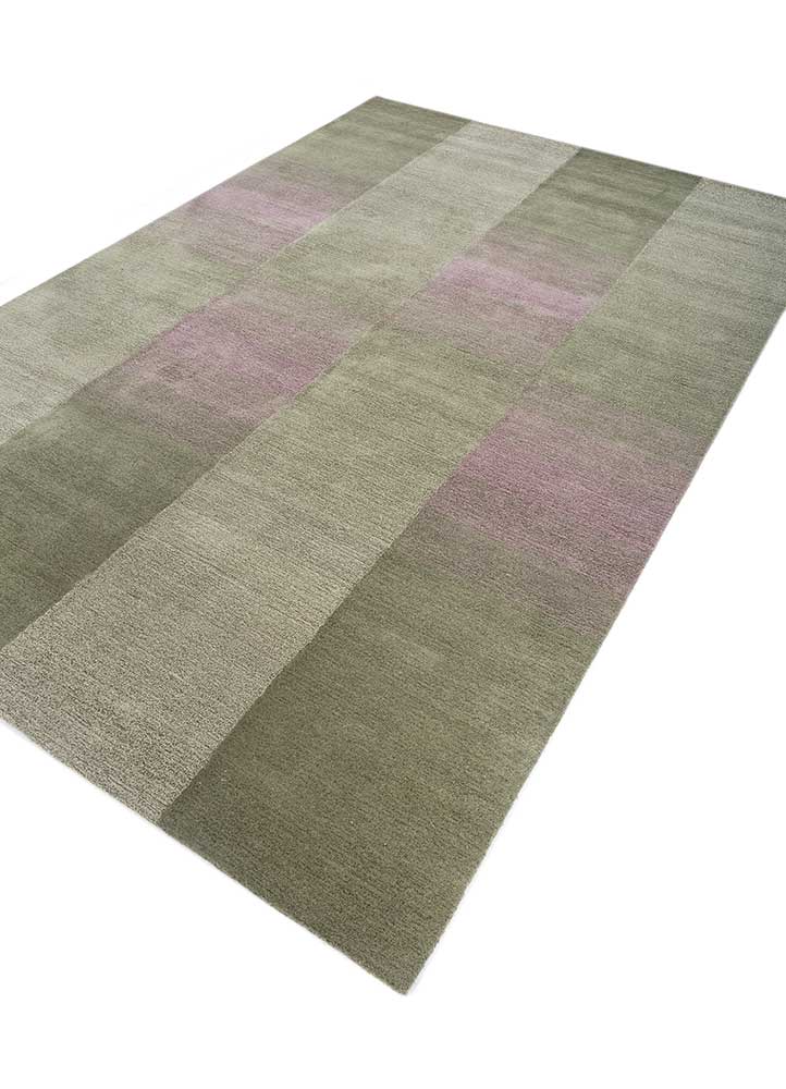 chroma green wool and viscose hand tufted Rug - FloorShot