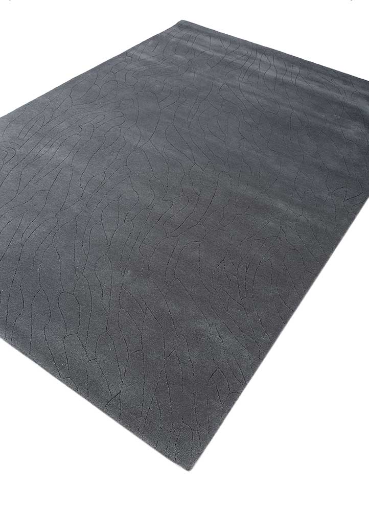 cera blue wool hand tufted Rug - FloorShot
