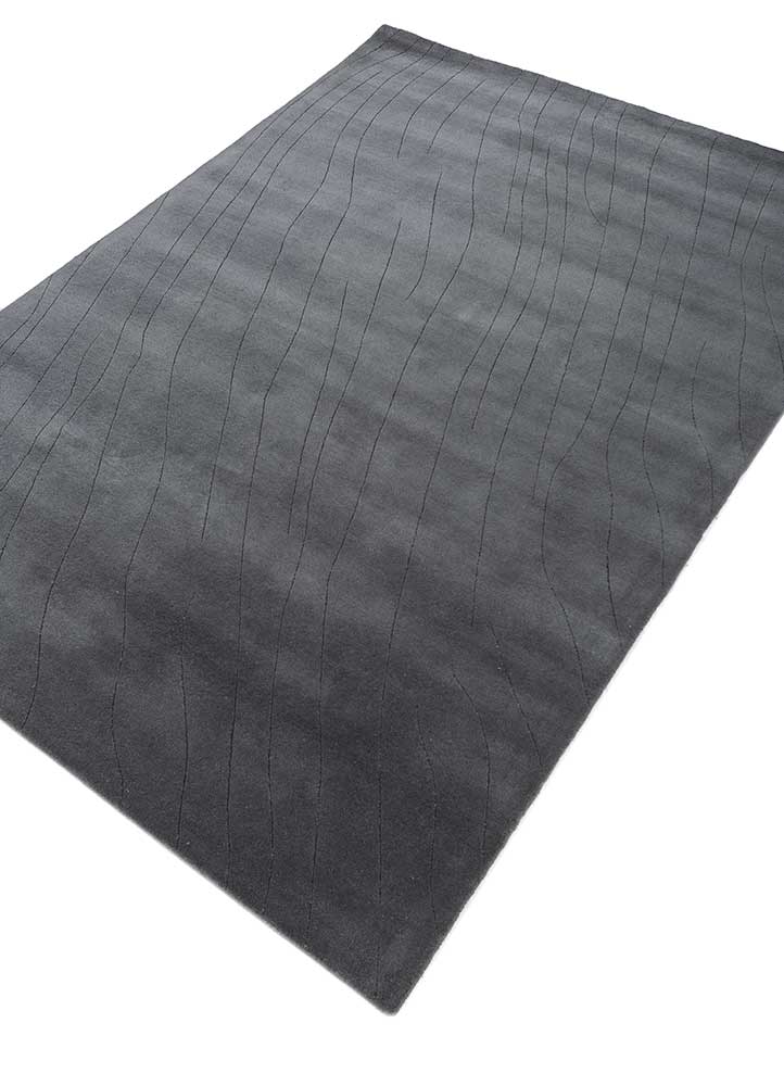 cera blue wool hand tufted Rug - FloorShot