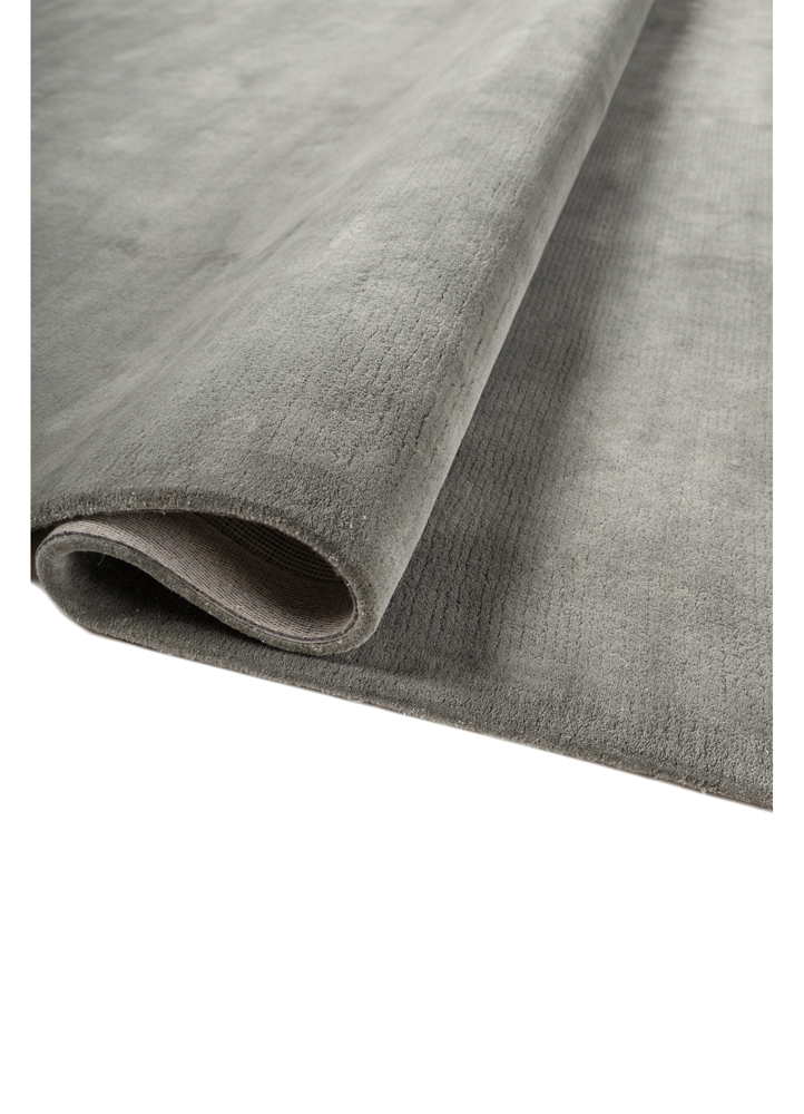 cera blue viscose hand tufted Rug - FloorShot