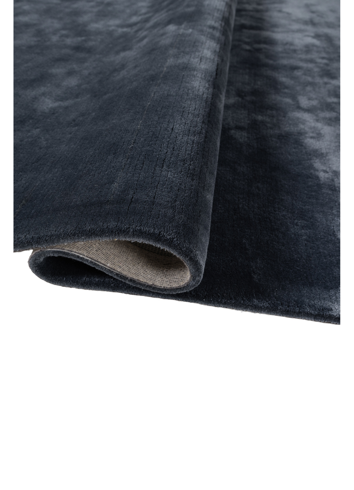 cera blue viscose hand tufted Rug - FloorShot