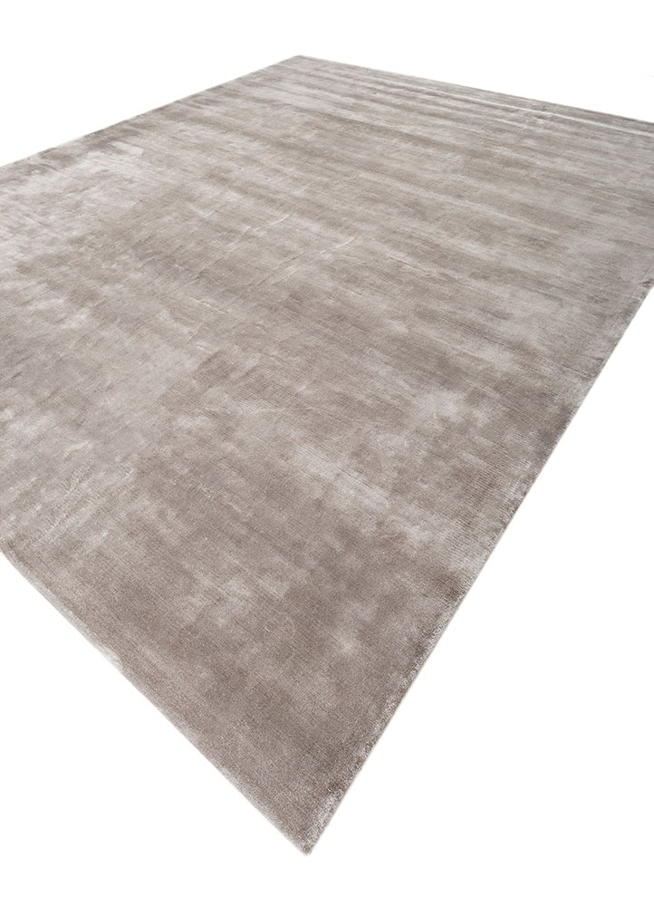 cera grey and black viscose hand tufted Rug - FloorShot