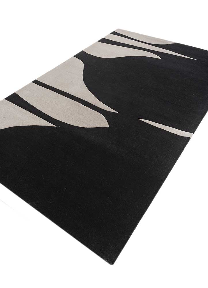 aprezo grey and black wool  Rug - FloorShot
