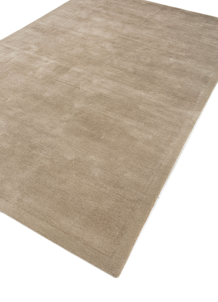 cera beige and brown wool and viscose hand tufted Rug - FloorShot