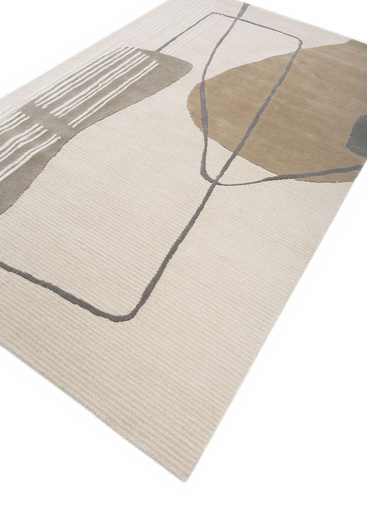 modo ivory wool hand tufted Rug - FloorShot