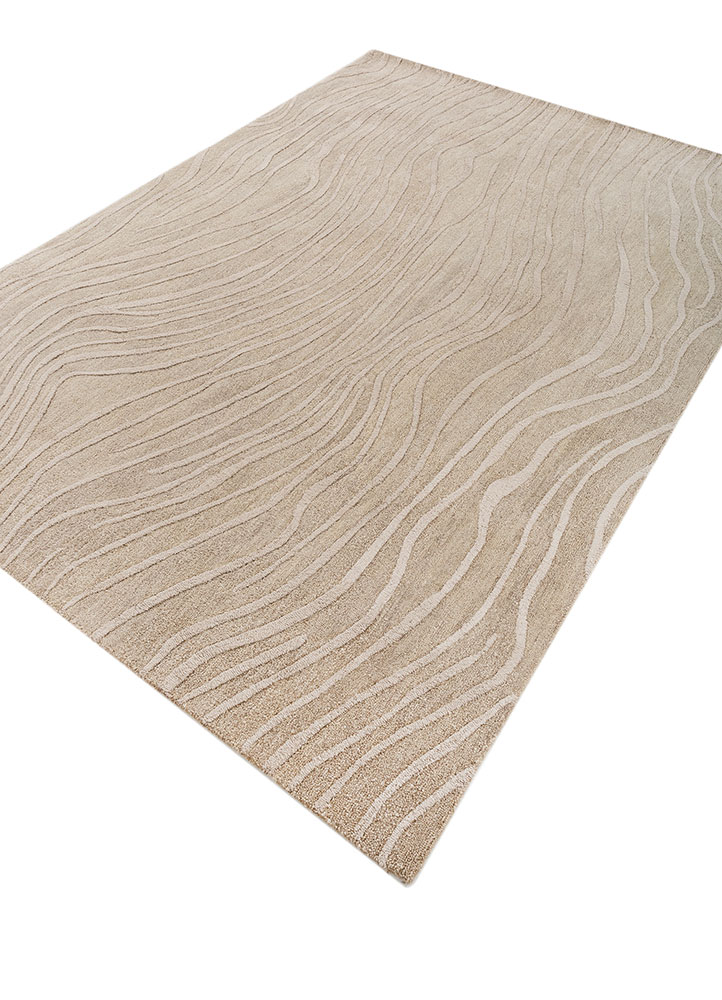 wild wanderlust gold wool and viscose hand tufted Rug - FloorShot