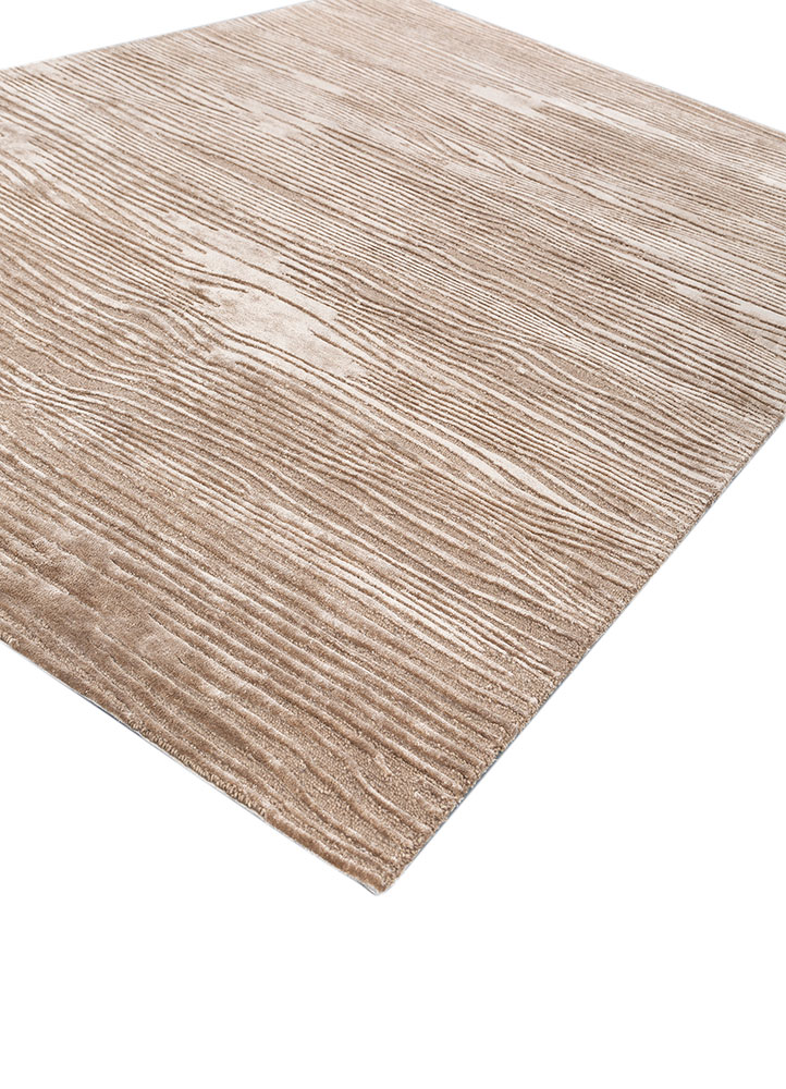 wild wanderlust beige and brown wool and viscose hand tufted Rug - FloorShot