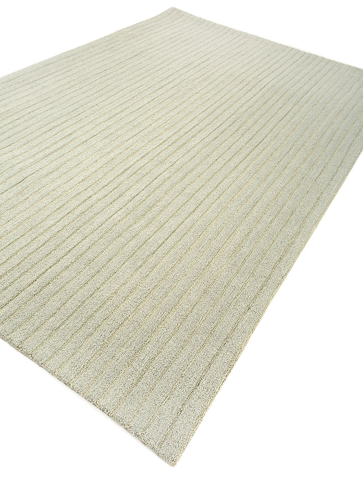 cera blue wool and viscose hand tufted Rug - FloorShot