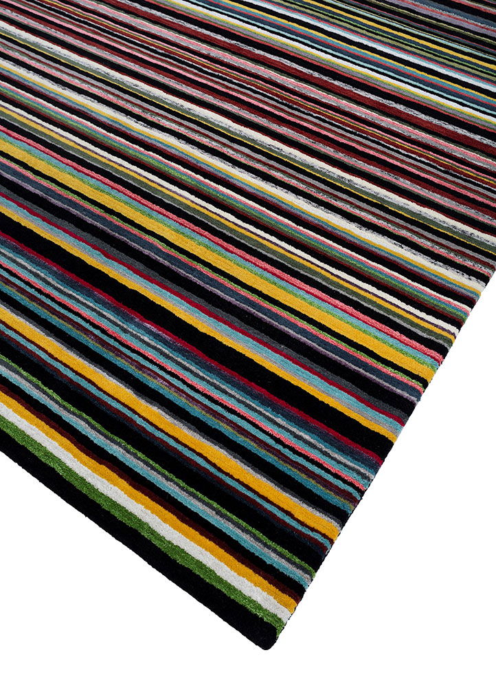 linear multi wool and viscose hand tufted Rug - FloorShot