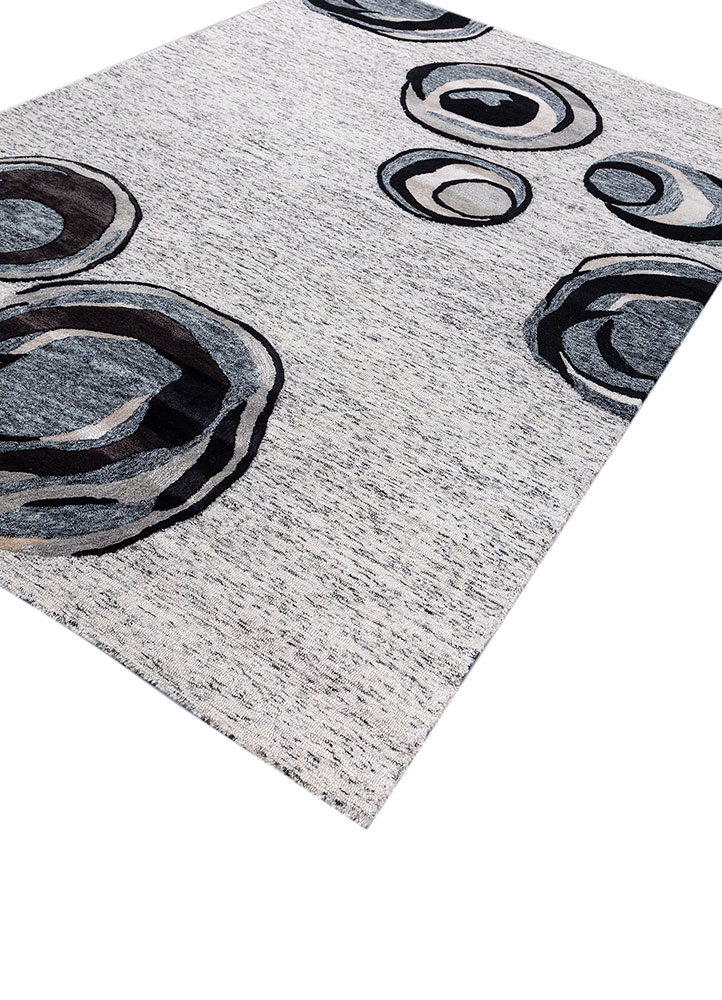 joy ivory wool and viscose hand tufted Rug - FloorShot